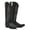 Black, variant on TuffRider Women Cody Embroidered Leather Snip Toe Western Boots