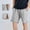 Gray, variant on Men's Solid Breathable Quick Dry Shorts, Drawstring Elastic Waist, Athletic Sports Summer Shorts Brown L