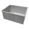thumbnail image 5 of Ruvati 23-inch Undermount 16 Gauge Zero Radius Kitchen Sink Single Bowl, 5 of 14