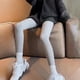 thumbnail image 3 of Mallas de longitud completa para mujer, forro de felpa grueso cálido para niñas, trabajo, oficina, escuela, deportes, moda, pantalones Prendas para la parte inferior del cuerpo Gris claro L Minnieouse AP012529-01, 3 of 6