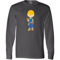 thumbnail image 3 of Inktastic Construction Worker, Blond Hair, Boy With Hammer Long Sleeve T-Shirt, 3 of 5