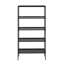 Jela Solid Wood 4 Shelf Folding Bookcase - Black