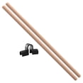 thumbnail image 3 of Wooden Sticks Yoga Rod Posture Correction Sticks Body Stretching Tool 2 Pcs Wooden Sticks Posture Correction Stretching Tool Yoga Rod With Stick Buckle For Man Women Dancer Body, 3 of 8
