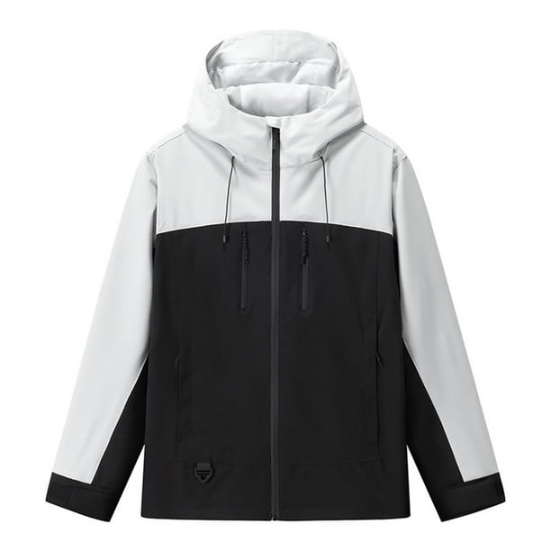 Chaqueta y abrigo informal con capucha de manga larga para mujer, de color liso, desmontable, transpirable, fino, con protector solar, de poliéster
