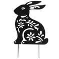 thumbnail image 1 of Panneau de Jardin Lapin Sculpture Décorative pour Pelouse, 1 of 8