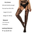 thumbnail image 3 of Vinsonshop Suspender Pantyhose Nylon Tights Suspender Stockings Ultra Sheer Pantyhose Nylon Stockings Sheer Pantyhose for Women Tights for Women Under Dress Black 3 One Size, 3 of 8