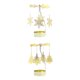 thumbnail image 1 of 2 Piezas de Candelabros Giratorios de Metal, Candelabros para Velas de Té, Candelabros para Fiesta, Decoración de Chimenea para El Hogar Árbol de copo de nieve, 1 of 9