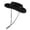 Black, variant on TOPTIE Cowboy Hat Corduroy Vintage Classic Boonie with Chin Cord Bucket Hat for Outdoor-Khaki