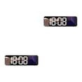 thumbnail image 1 of Wosthever Temporizador digital LED de estilo moderno ABS - Superficie de espejo Temporizador clásico de carga USB 15 Soporte de pared grande Negro+Blanco+Azul 2piezas, 1 of 6