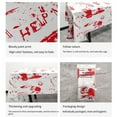 thumbnail image 6 of Halloween Tablecloth, Scary Themed Party Supplies, 2 Pack Rectangle Bloody Disposable Table Clothes, Birthday Zombie Decorations, Plastic Square Table Cover for Nurses Day Decor Gift -108x53 inch, 6 of 6