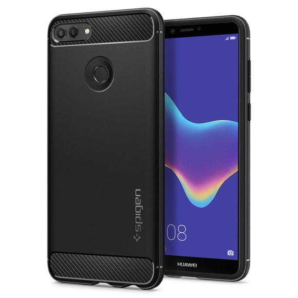 Funda Rugged armor Spigen para Huawei Y9 2018 Black