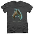 thumbnail image 1 of Aquaman Movie - Water Shield - Slim Fit V Neck Shirt - Small, 1 of 2