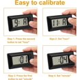thumbnail image 3 of Reloj electrónico de 4 piezas con almohadilla adhesiva Lcd Digital Car Clock Table Car Gift JFHHH pequeña, 3 of 5