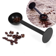 Yesbay 2-in-1 Espresso Coffee Bean Spoon Measuring 10g Tamping Scoop Tamper Tea Tool-Black