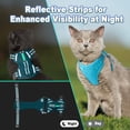 thumbnail image 4 of Cat Harness and Leash Set Escape Proof for Kitten Walking, Soft Adjustable Top Handle Vest Harnesses for Cats, Easy Control Breathable Reflective Small Medium Large, Blue,XS, 4 of 9