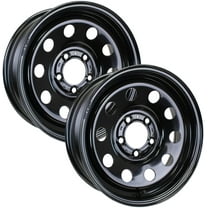 2-Pack eCustomrim Steel Trailer Wheel Rim Black Modular 15x5 5 Hole On 4.5 in.