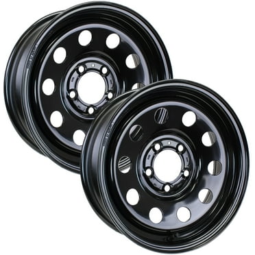 2-Pack eCustomrim Steel Trailer Wheel Rim Black Modular 15x5 5 Hole On 4.5 in.