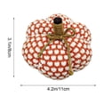 thumbnail image 3 of WKSCLPAI Halloween Knitted Pumpkin Decoration Orange Color Thanksgiving Festival Party Home Shelf Tabletop Display Ornament, 3 of 6