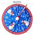 thumbnail image 2 of Falda de árbol de Navidad con estampado de muñeco de nieve de dibujos animados Árboles de Navidad Cubierta de la base Mat Rústico Holiday Interior Gift Floor Holder Decoración Inevent HA007966-00, 2 of 2