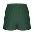 thumbnail image 6 of THDHVS Womens Shorts,Casual Shorts for Women,Womens Solid Linen Casual Shorts High Waisted Shorts Summer Flowy Beach Drawstring Shorts Army Green XL, 6 of 7