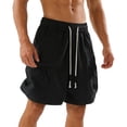 thumbnail image 6 of FNFYFH Mens Baggy Cargo Shorts Quick Dry Athletic Gym Shorts Drawstring Summer Beach Shorts with Pockets, 6 of 6