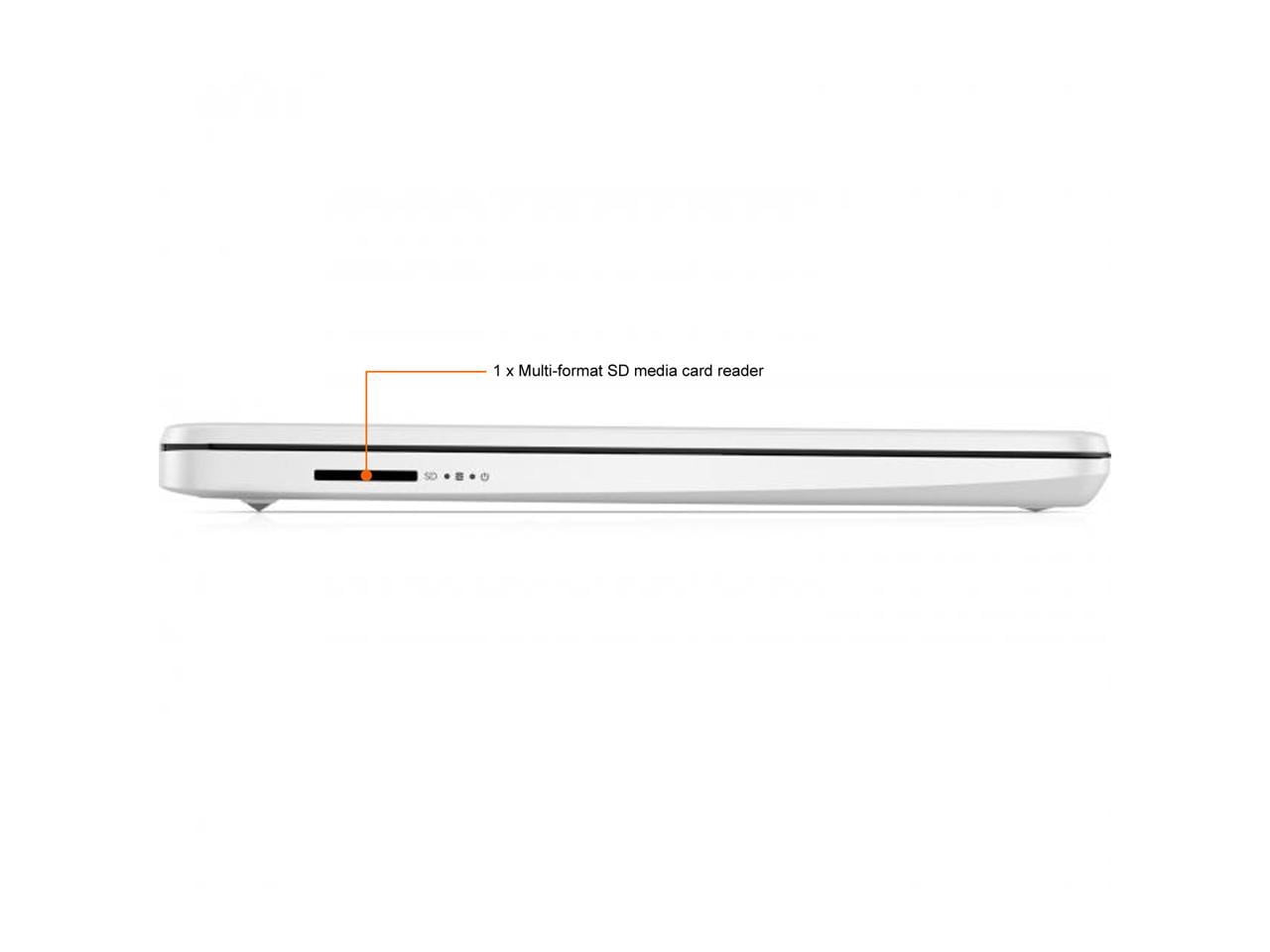 HP 14 Series 14" Laptop - Intel Celeron N4020 - 4GB RAM - 64GB eMMC - Windows 10 Home in S mode - Snow White  14-dq0040nr (47X78UA#ABA)