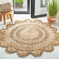 thumbnail image 2 of SAFAVIEH Natural Fiber Amyas Geometric Area Rug, Natural, 3' x 3' Round, 2 of 8