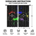 thumbnail image 3 of Gaming Curtains for Kids Boys Teens Bedroom, Colorful Game Controller Gamer Window Drapes for Living Room Nursery Playroom Decor Graffiti Gamepad Video Game Room Curtains Treatmens, 42x84 Inch, 3 of 5