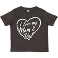 thumbnail image 3 of Inktastic I Love My Mom and Dad in White Chalk Heart Boys or Girls Toddler T-Shirt, 3 of 5
