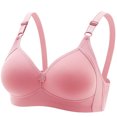 thumbnail image 2 of YHAJDS Women Large Size Bras,Wireless Bras For Women Cup Large Size No Underwire Solid Color Breathable Soft Fabric Comfortable Everyday Bras Ladies Underwear, 2 of 5