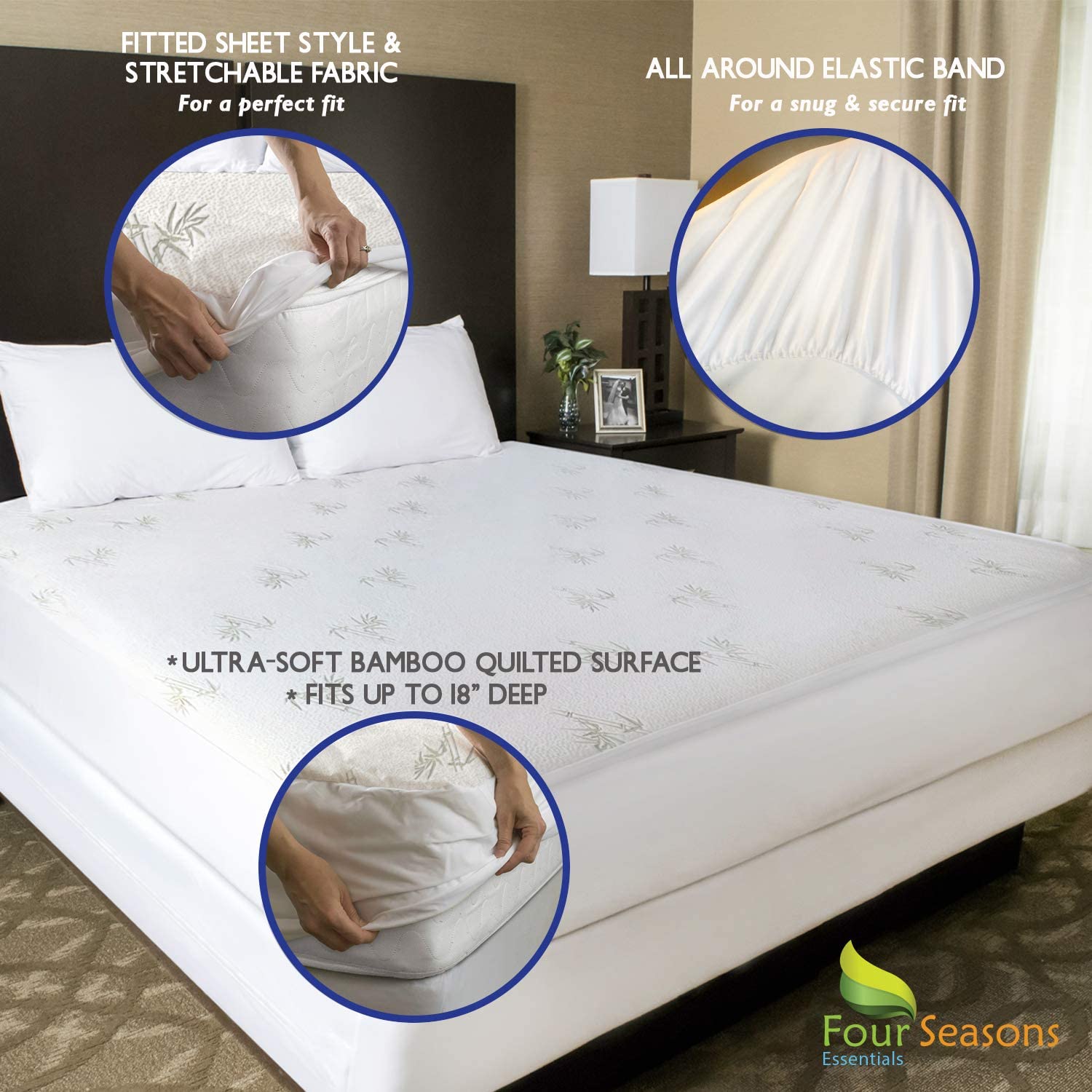 Breathable Waterproof Elastic Strap Mattress Protector East Urban Home Size: Twin
