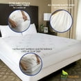 thumbnail image 7 of Full Size Bamboo Mattress Protector - Waterproof Fitted Sheet Mattress Cover Soft Pad Protects from Dust, 7 of 7
