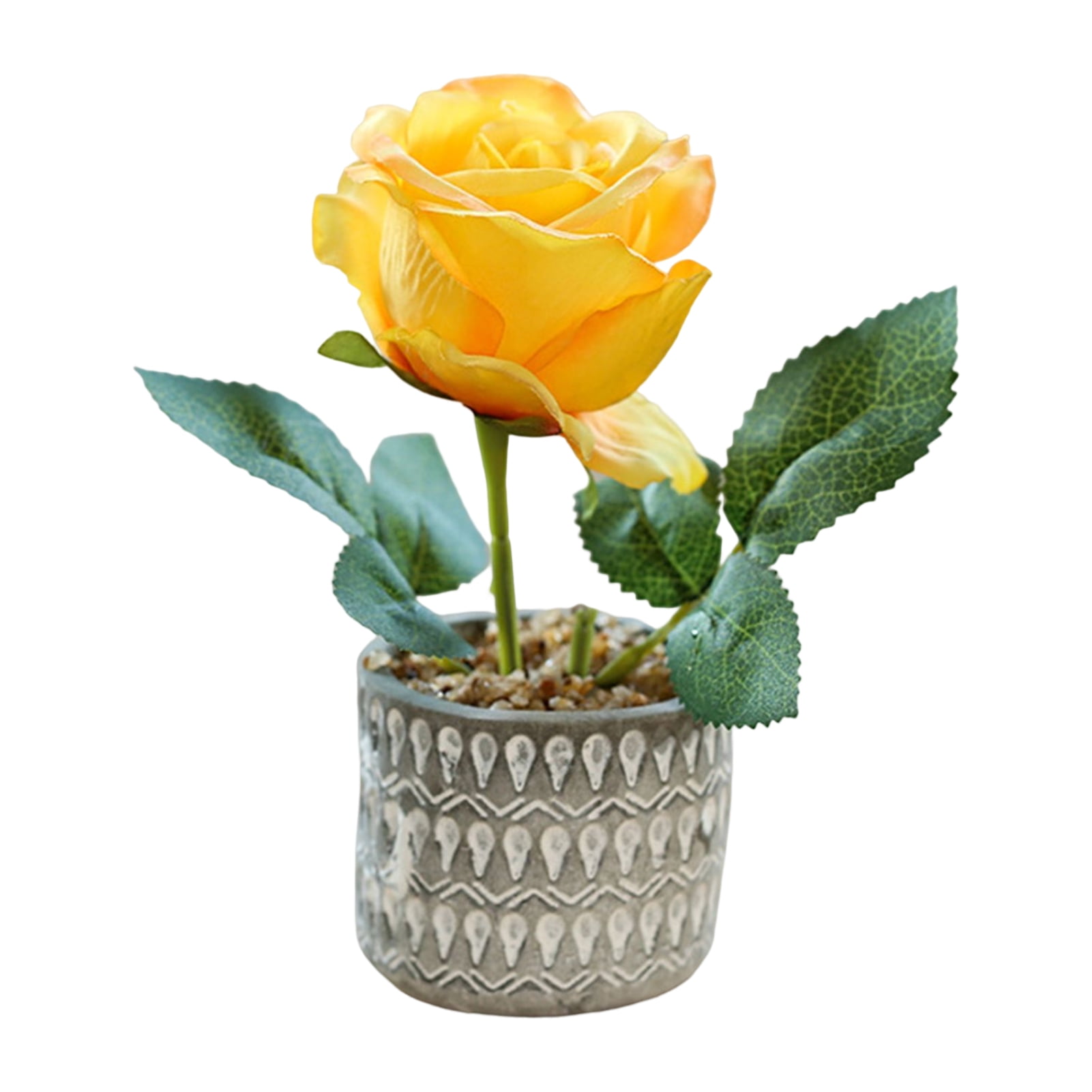 Potted Artificial Flowers Fake Flowers in Pots for Decoration