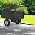 thumbnail image 6 of EastVita Heavy Duty Dump ATV Trailer for Lawn Tractors 750 LB Capacity 15 Cu Ft Steel Utility Cart for Riding Mowers and ATVs, 6 of 6