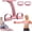 Pink, variant on 8-Tube Pedal Resistance Band, Upgraded Sit Up Assistant Device, Adjustable Ab Trainer Core Fitness Equipment, Portable Full Body Workout Pull Rope for Legs Arms Waist, Home Gym Ge