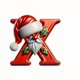 thumbnail image 1 of Seyotauo 2025 Alphabet Ornaments for Christmas Tree, Acrylic Christmas Santa Claus Hat Alphabet Ornaments with White Beard, Red Alphabet Ornaments for Crafting Christmas Tree Decor, 1 of 2
