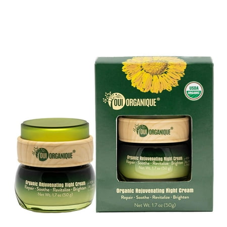 Certified Organic Rejuvenating Night cream calendula Hydrate Anti-aging Repair |Calendula flower