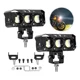 thumbnail image 1 of 2pzs Faros Auxiliares 3 Modos Doble Color Led Para Auto Moto, 1 of 7