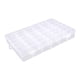 thumbnail image 1 of Caja organizadora de plástico resistente para hilos de bordar y joyas, con compartimentos para guardarlas. 36 celdas, 1 of 9