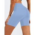 thumbnail image 5 of Funidos Plus Size Women's biker Shorts High-Waisted with Pockets Tummy Control Yoga workout Running Shorts for Women Moisture-Wicking Extended Sizes, 5 of 5