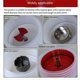 thumbnail image 5 of 2 Piezas Taladro de Percusión Eléctrico Colector de Polvo Abridor de Agujeros Cubierta del Colector de Polvo de A Prueba de Polvo Cubierta de Broca con, 5 of 5