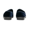 thumbnail image 3 of Zedzzz Mens Aaron Twin Gusset Velour Slippers, 3 of 6