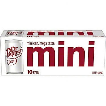 Dr Pepper Diet Soda Mini 7.5 oz Cans, 10 pk