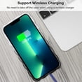 thumbnail image 5 of Compatible with iPhone 13 Pro Max 2022 6.7'' Cute Transparent Shockproof Phone Case, Cute Luxury Curly Wavy Border Soft for Girls Women Phone Case (Gradient Black), 5 of 6