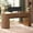 Brown, variant on SEDETA Office Desk with Storage, 58.3 Inch Fluted Long Computer Desk with 2 Drawers, 2 Sliding Doors , and Power Strip, Wood Executive Desk for Home Office, Living Room, Bedroom, Black