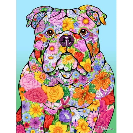 Bulldog - Best of Breed Flowers Design House Flag
