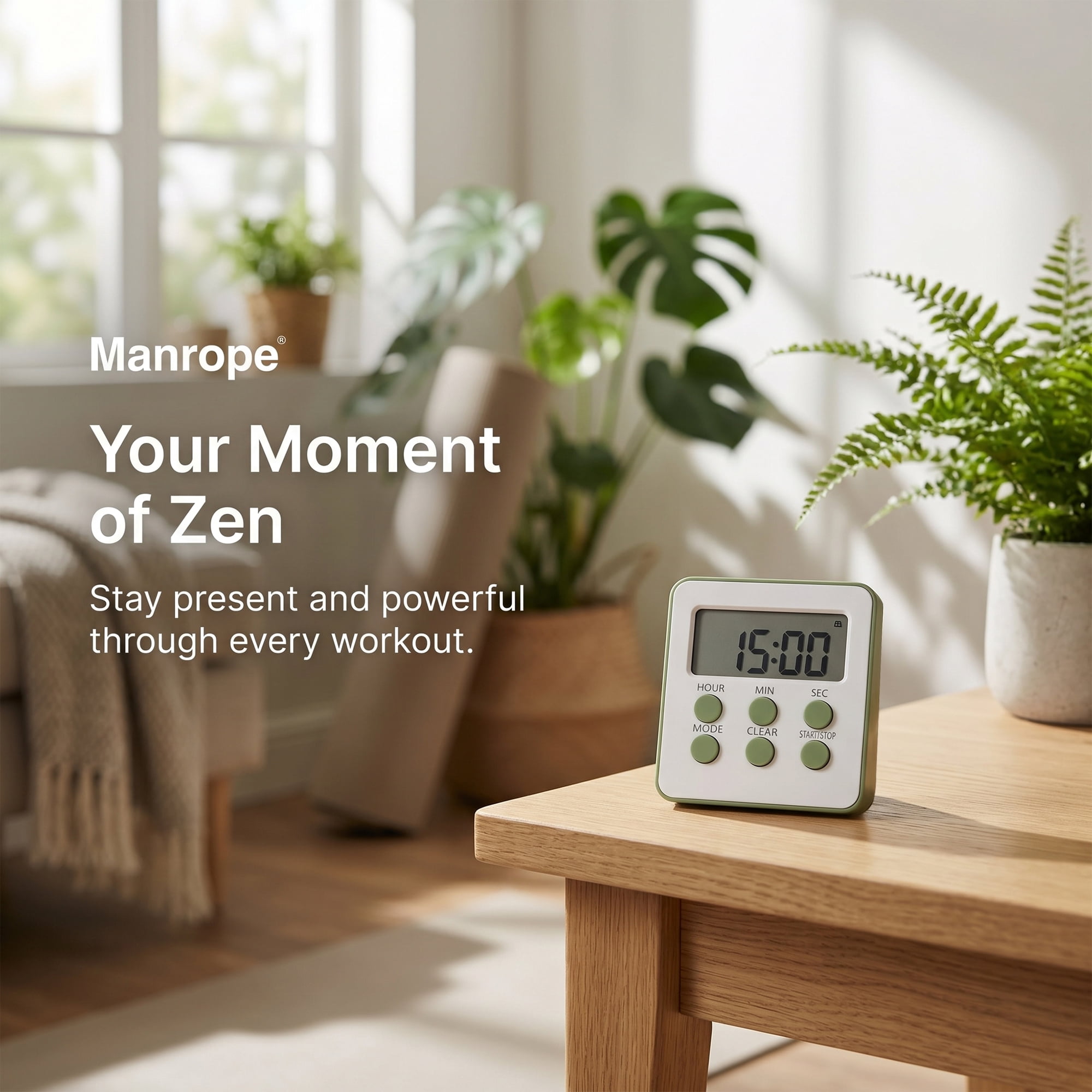 Unique Bargains Loud Alarm Clock Magnetic Backing Stand Cooking Timer Green