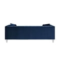 thumbnail image 5 of Adalyn Sofa Navy Velvet  Biscuit Tufted Lucite Leg Sinuous Springs, 5 of 9