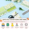 thumbnail image 3 of 126 Pcs Assorted Charm Pack for Quilting Cotton Fabric Square 5 x 5 Inch Precut Quilted Fabric Floral Patchwork for Sewing DIY Craft, 3 of 8