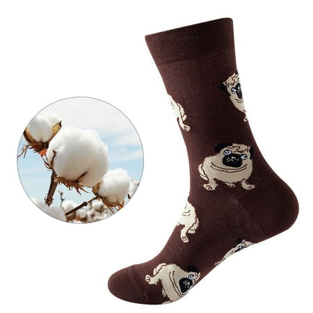

8 pair Winter Socks For Mens Womens Socks Print Socks Gifts Cotton Long Funny Socks For Women Novelty Funky Cute Socks Mid Tube Socks Color Random